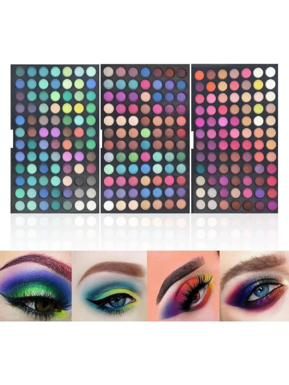 Vibrant 252-Color Eyeshadow Palette - Matte & Shimmer Blendable Eye Makeup
